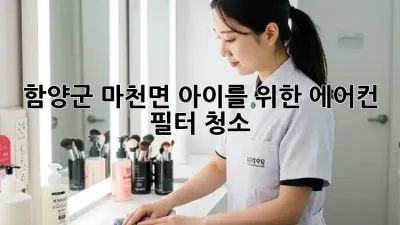 함양군 마천면 아이를 위한 에어컨 필터 청소