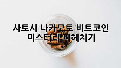 🕵️‍♂️ 사토시 나카모토: 비트코인 미스터리 파헤치기 🪙
